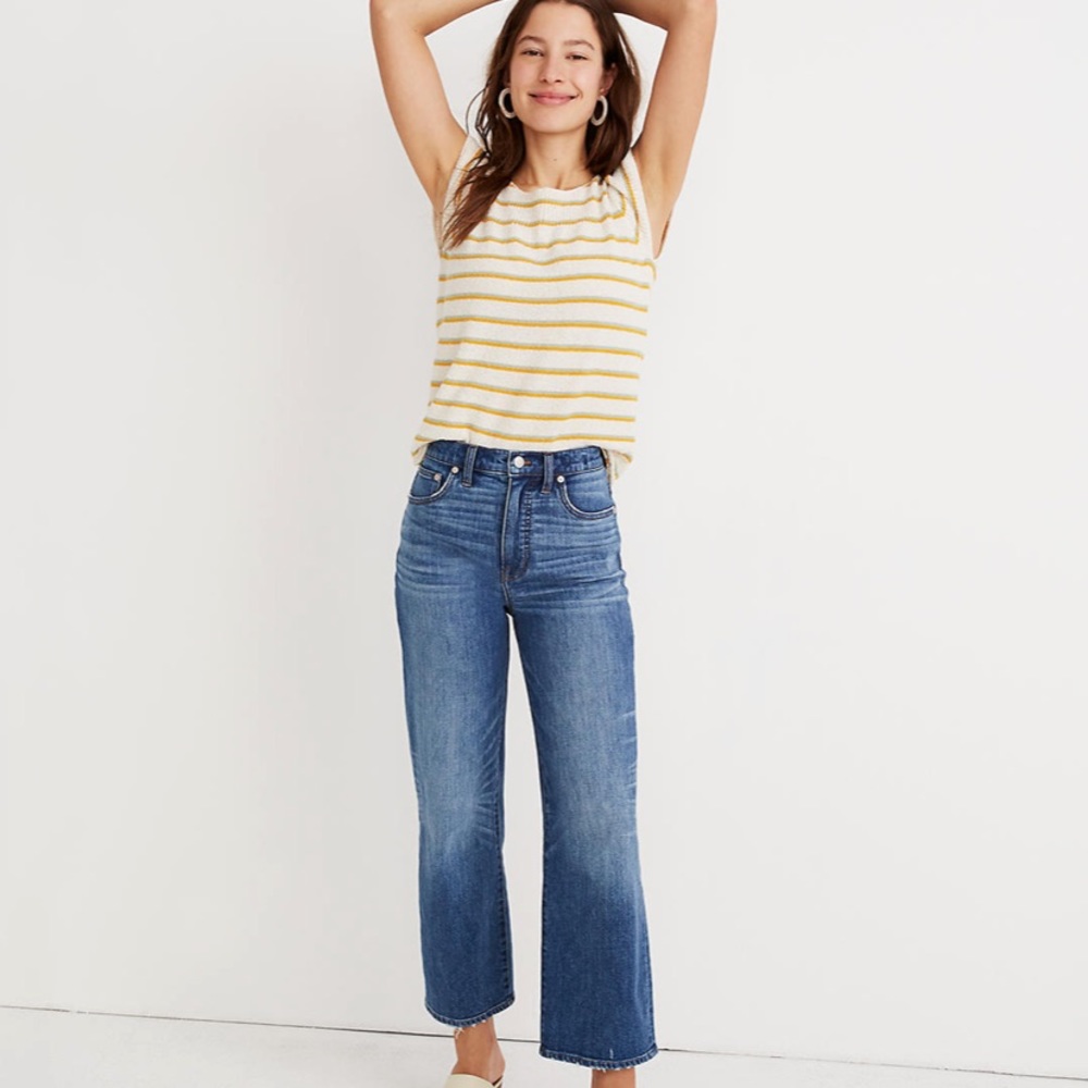Madewell Slim Wide-Leg Crop Jean